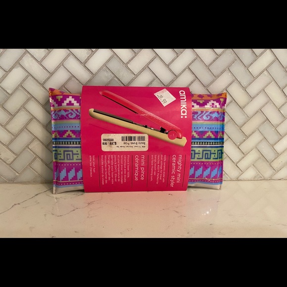 Amika Accessories - Amika Mighty Mini Tribal Ceramic Styler Flat Iron